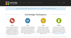 Desktop Screenshot of cambridgehackspace.com